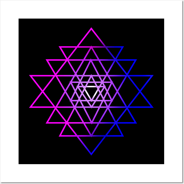 Sri Yantra sacred ancient symbol Wall Art by MettaArtUK